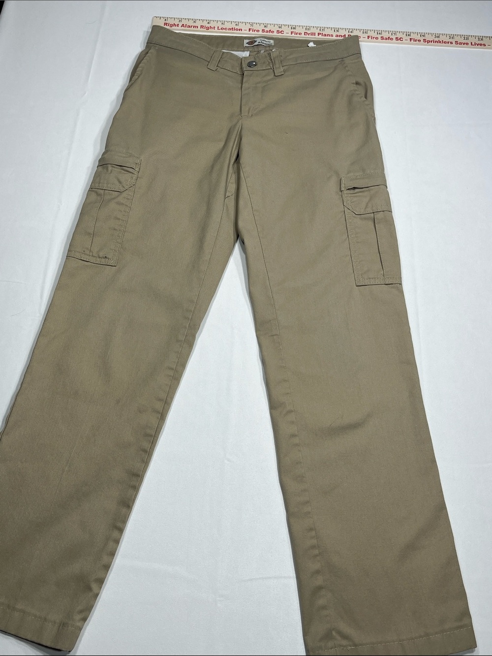 Dickies Crafted for Women Khaki Cargo Work Pants Size 8 Straight Leg‎ Utility